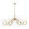 Z-Lite Gianna Chandelier, 8-Light, 60.25 In.W x 23.25 In.H, Modern Gold/White 7509-8-60MGLD - alternate 1